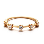 925 Sterling Silver Geometry Zircon Fashion Ring
