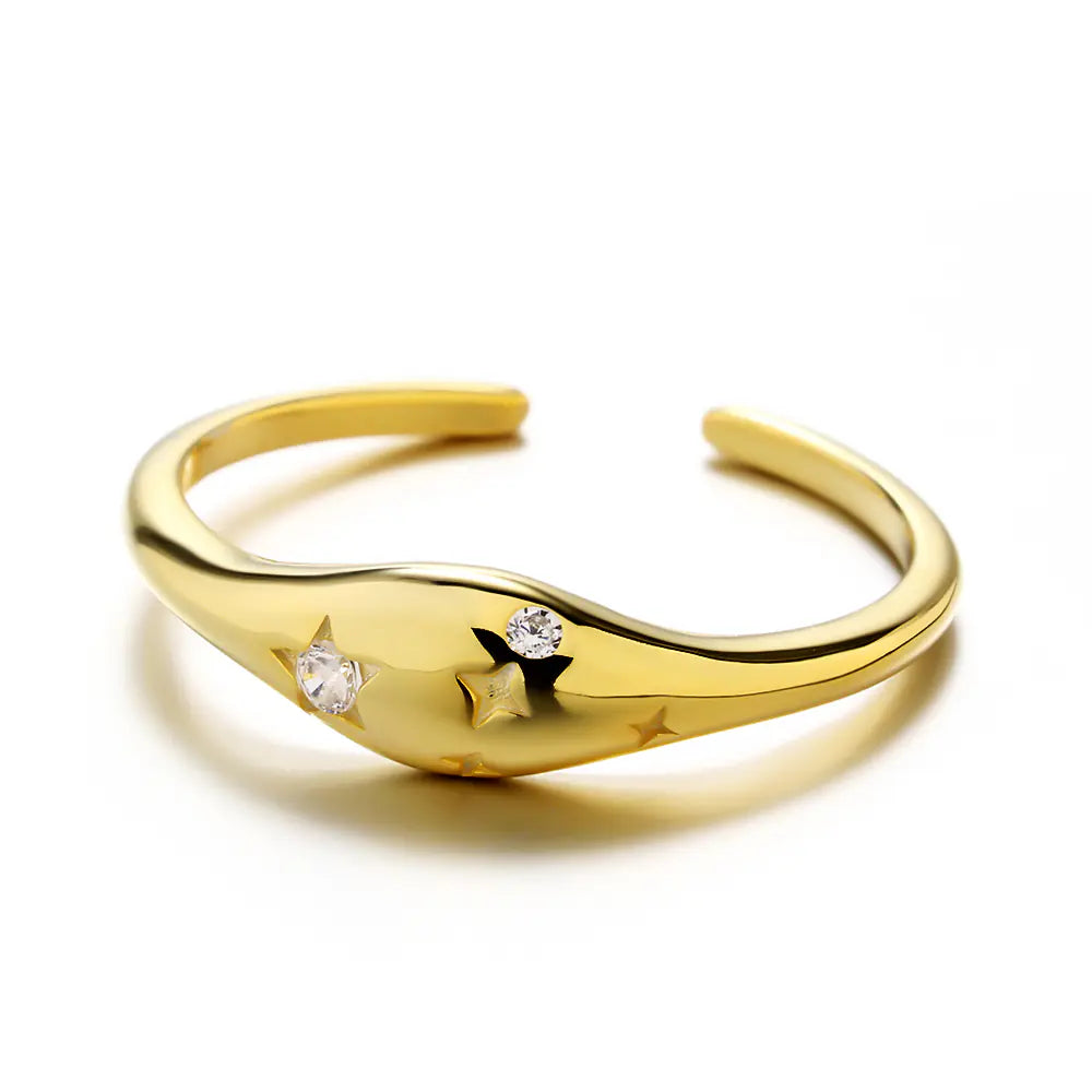 Hot-selling 925 Sterling Silver Arctic Star Gemstone Ring