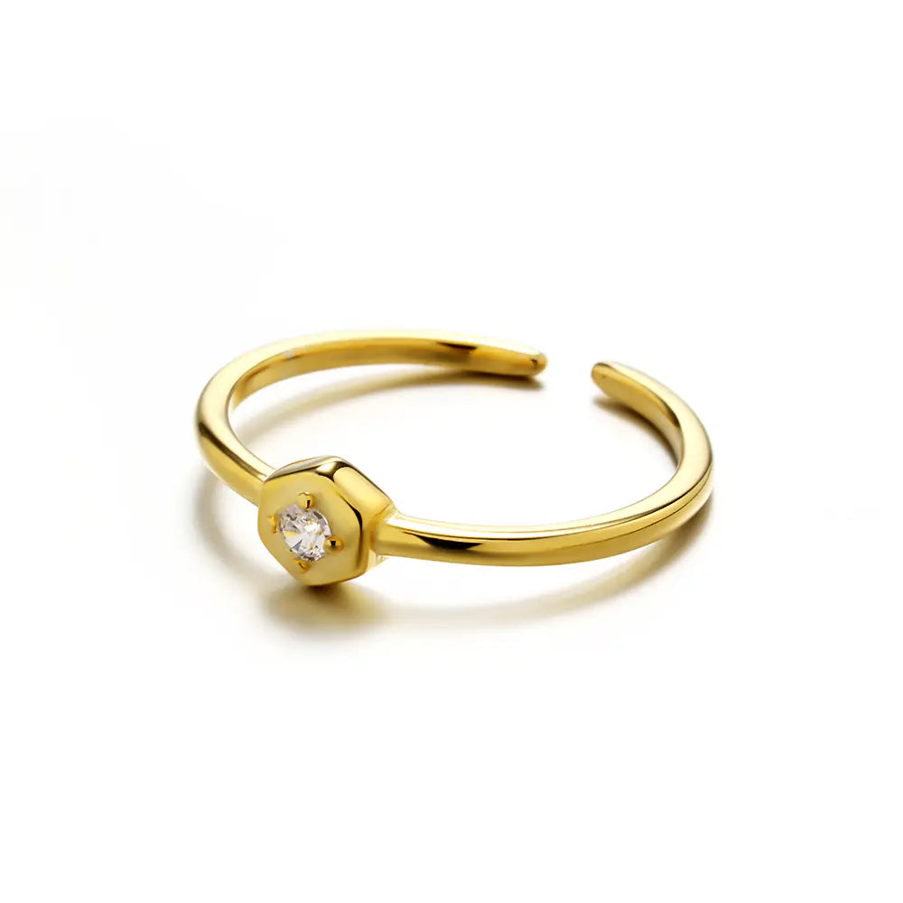 White Zircon 925 Sterling Silver Fashion Ring