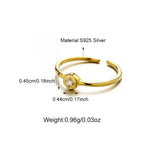 White Zircon 925 Sterling Silver Fashion Ring
