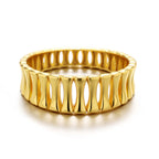 Hot-selling Hollow Bone Waved Ring Jewelry
