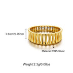 Hot-selling Hollow Bone Waved Ring Jewelry