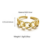 925 Sterling Silver Twist Rope Link Chain