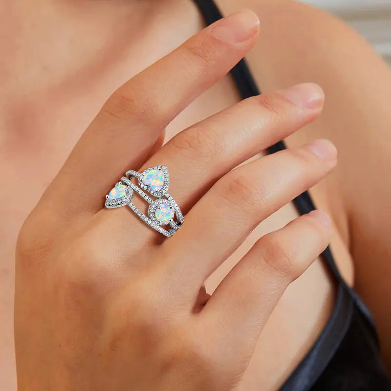 Personality New Brass Opal Ring For Women