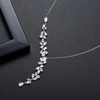 New Fashion Iced Brass CZ Choker Chain Necklace