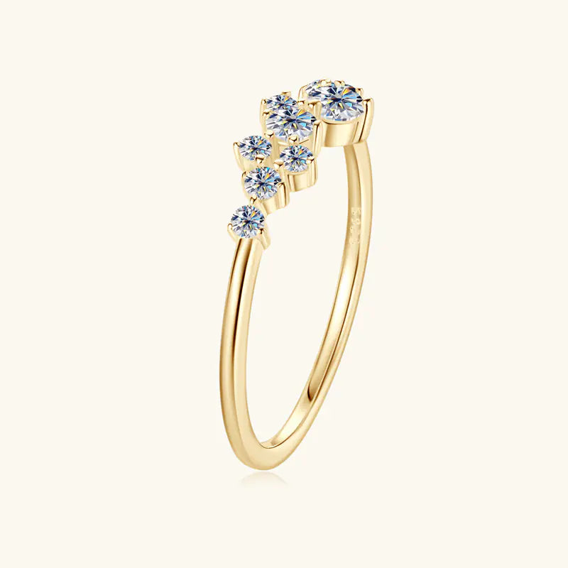 Luxury Design 925 Sterling Silver Moissanite Ring