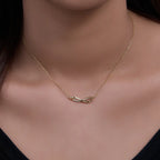 Fashion S925 Sterling Silver CZ Infinity Necklace