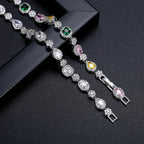 New Arrival 7mm Brass Colored CZ Bracelets