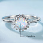 Best selling 9mm Brass Opal Round Rings