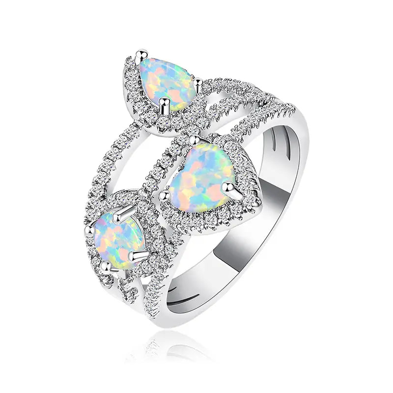 Personality New Brass Opal Ring For Women