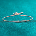 New Simple S925 Sterling Silver Moissanite Bracelet