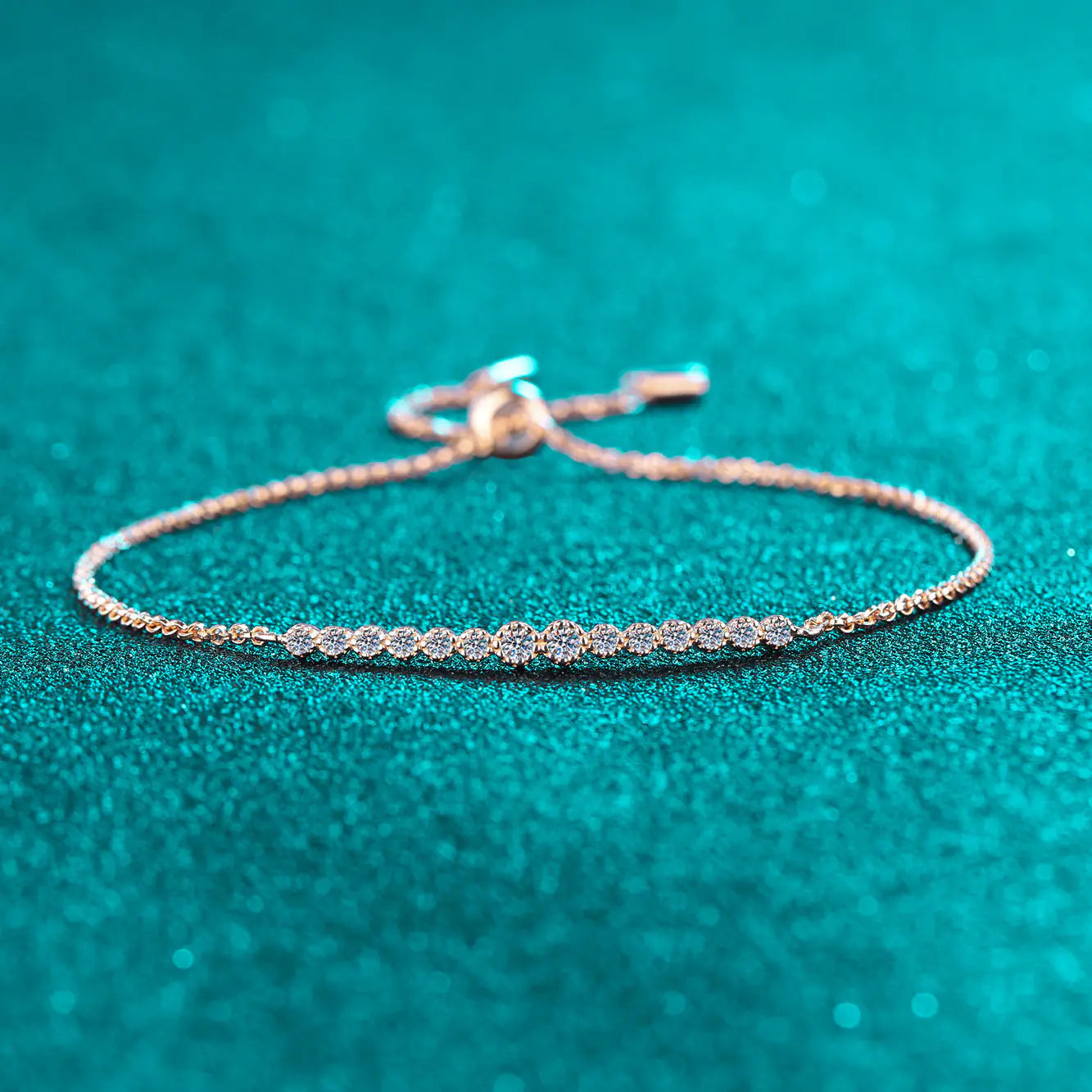 New Simple S925 Sterling Silver Moissanite Bracelet