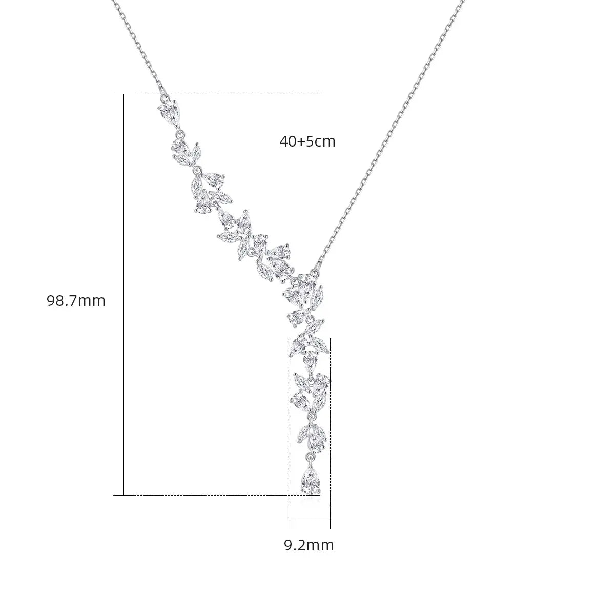 New Fashion Iced Brass CZ Choker Chain Necklace