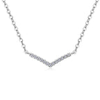 S925 Silver Geometric Moissanite Necklace