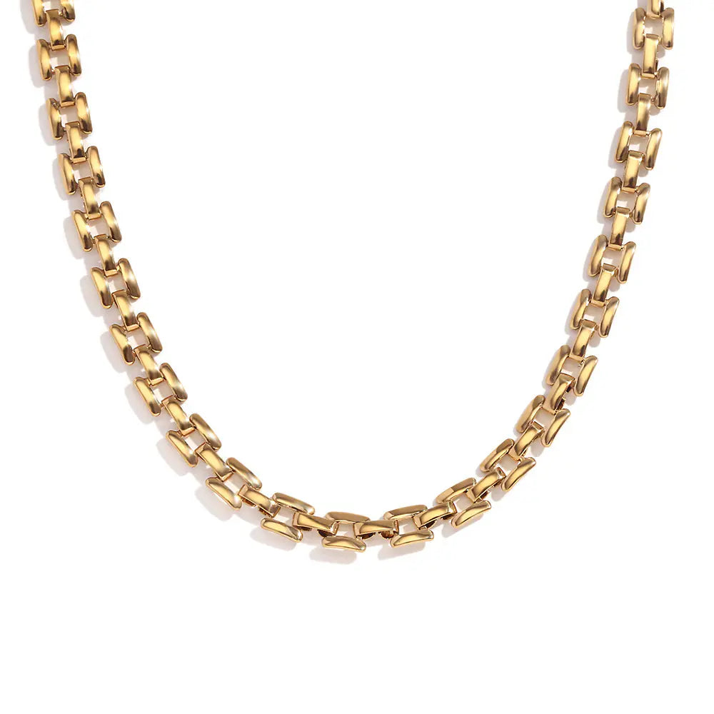Simple Hand-made Stainless Steel Necklace