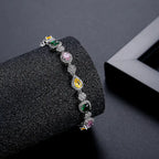 New Arrival 7mm Brass Colored CZ Bracelets