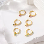 S925 Sterling Silver Heart Shape CZ Earrings