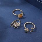 Trendy Brass CZ Adjustable Custom Rings