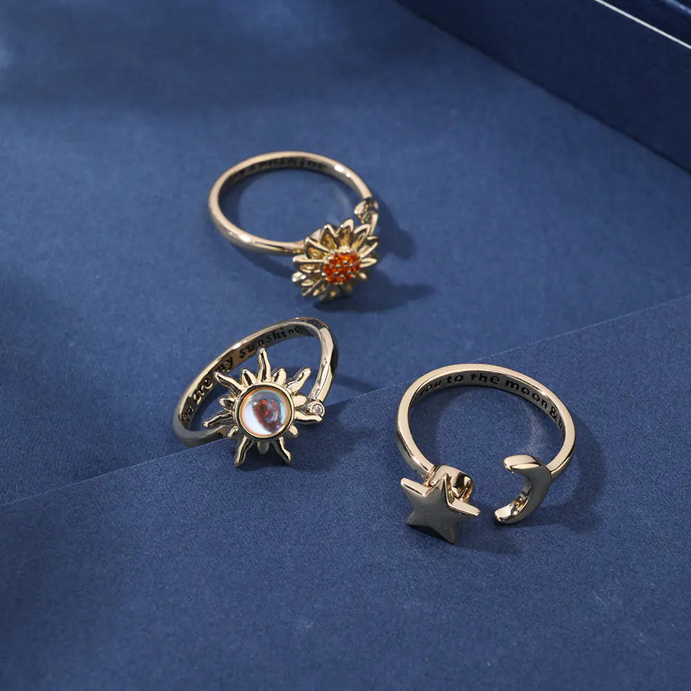 Trendy Brass CZ Adjustable Custom Rings