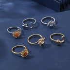 Trendy Brass CZ Adjustable Custom Rings