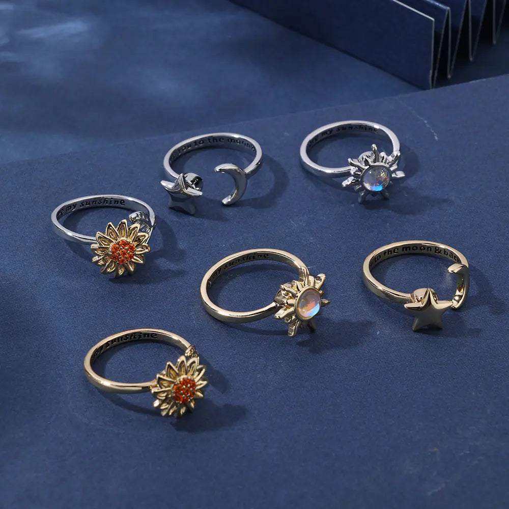 Trendy Brass CZ Adjustable Custom Rings