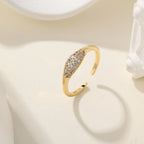 New Arrival 925 Sterling Silver Iced CZ Open Ring