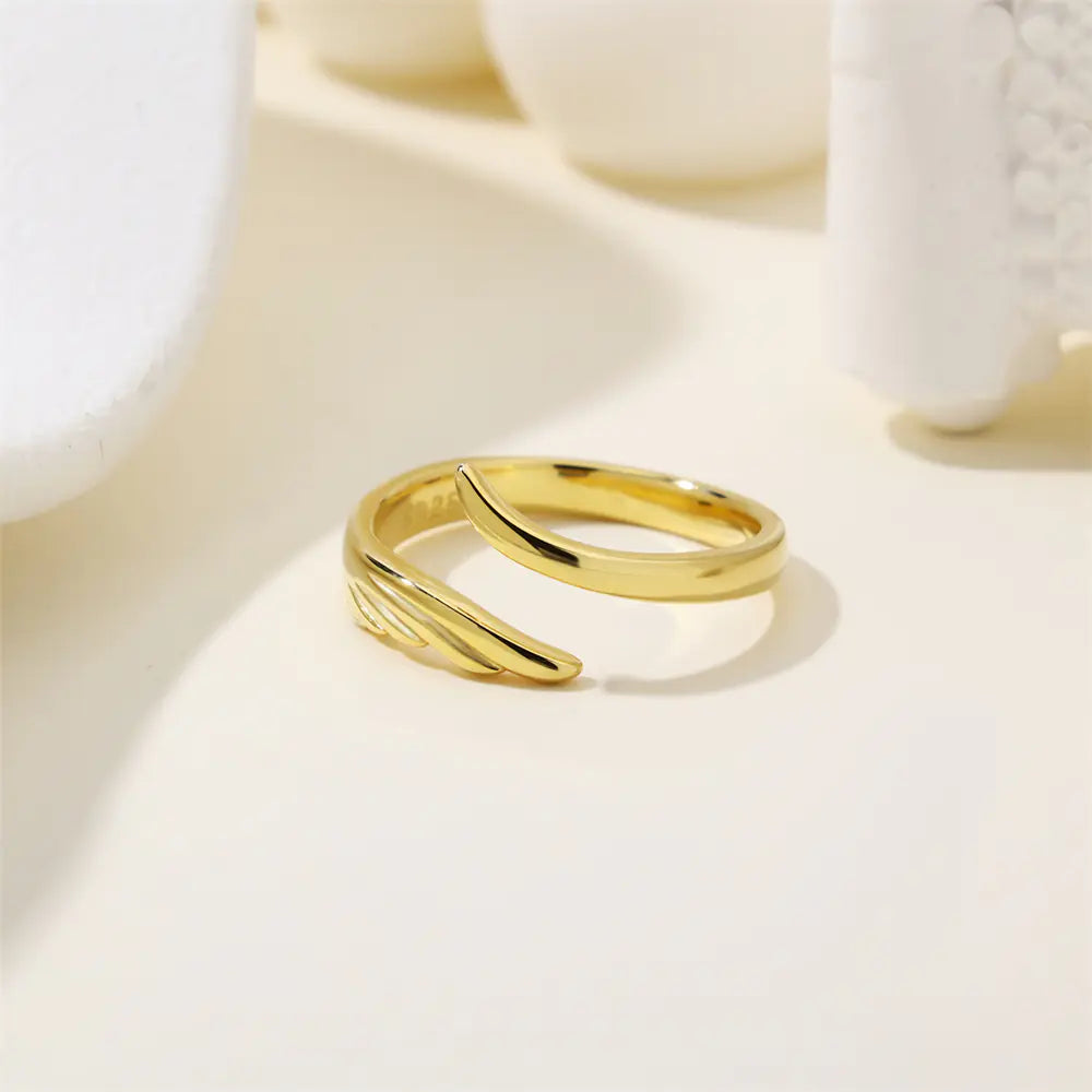 Angel Wings 925 Sterling Silver Polished Ring