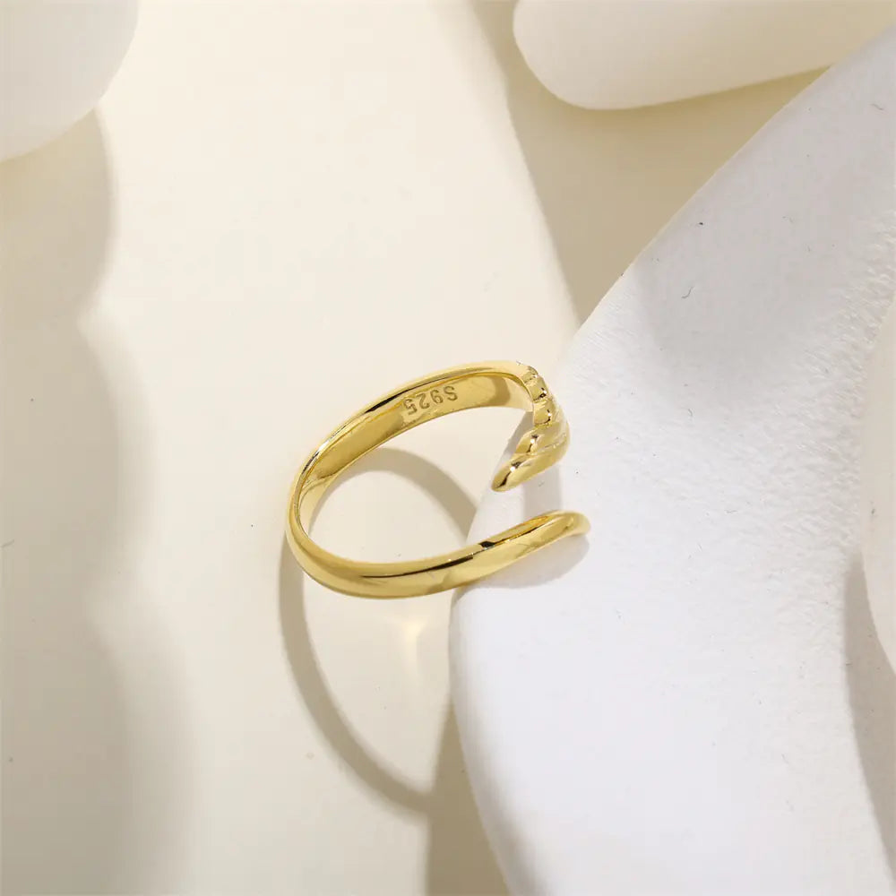 Angel Wings 925 Sterling Silver Polished Ring