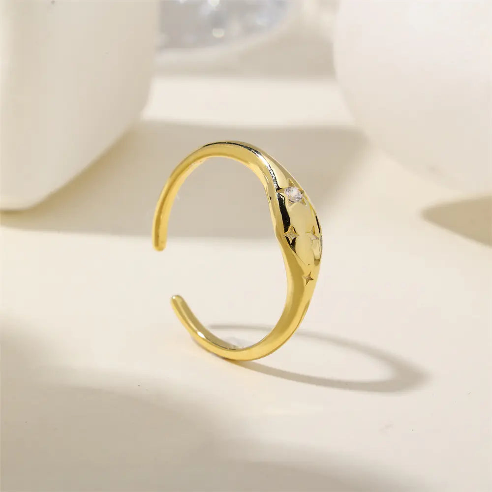 Hot-selling 925 Sterling Silver Arctic Star Gemstone Ring