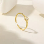 White Zircon 925 Sterling Silver Fashion Ring