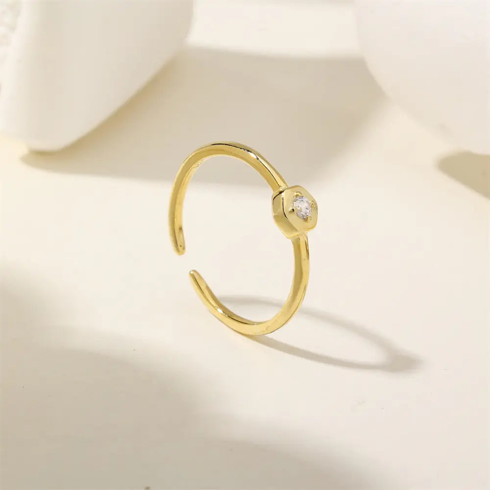 White Zircon 925 Sterling Silver Fashion Ring