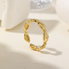 S925 Sterling Silver Shell-Inspired Fan-Shaped Ring