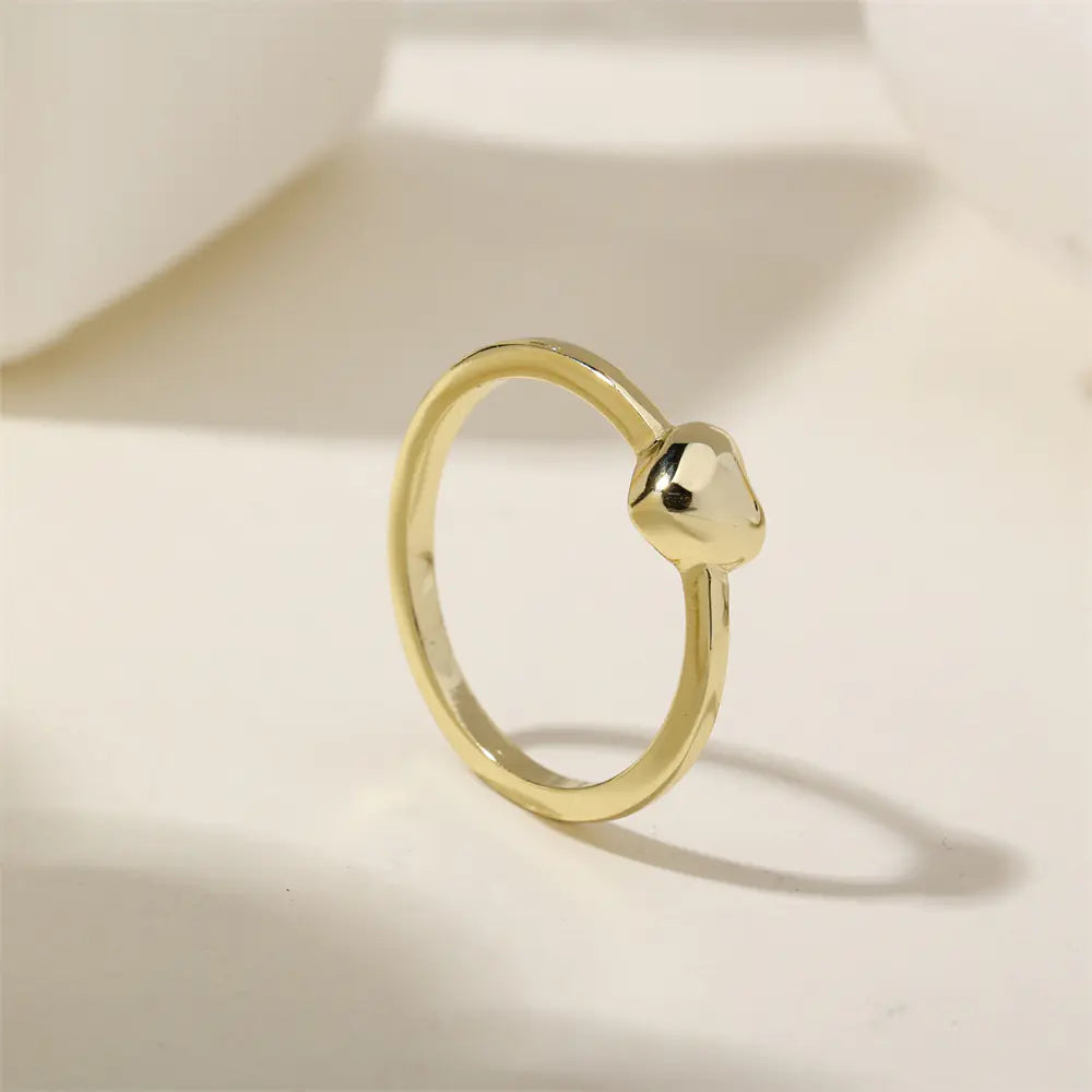 Luxury Adjustable 925 Sterling Silver Cute Heart Ring
