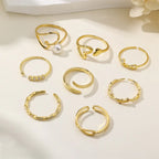 925 Sterling Silver Flower Branch Open Rings