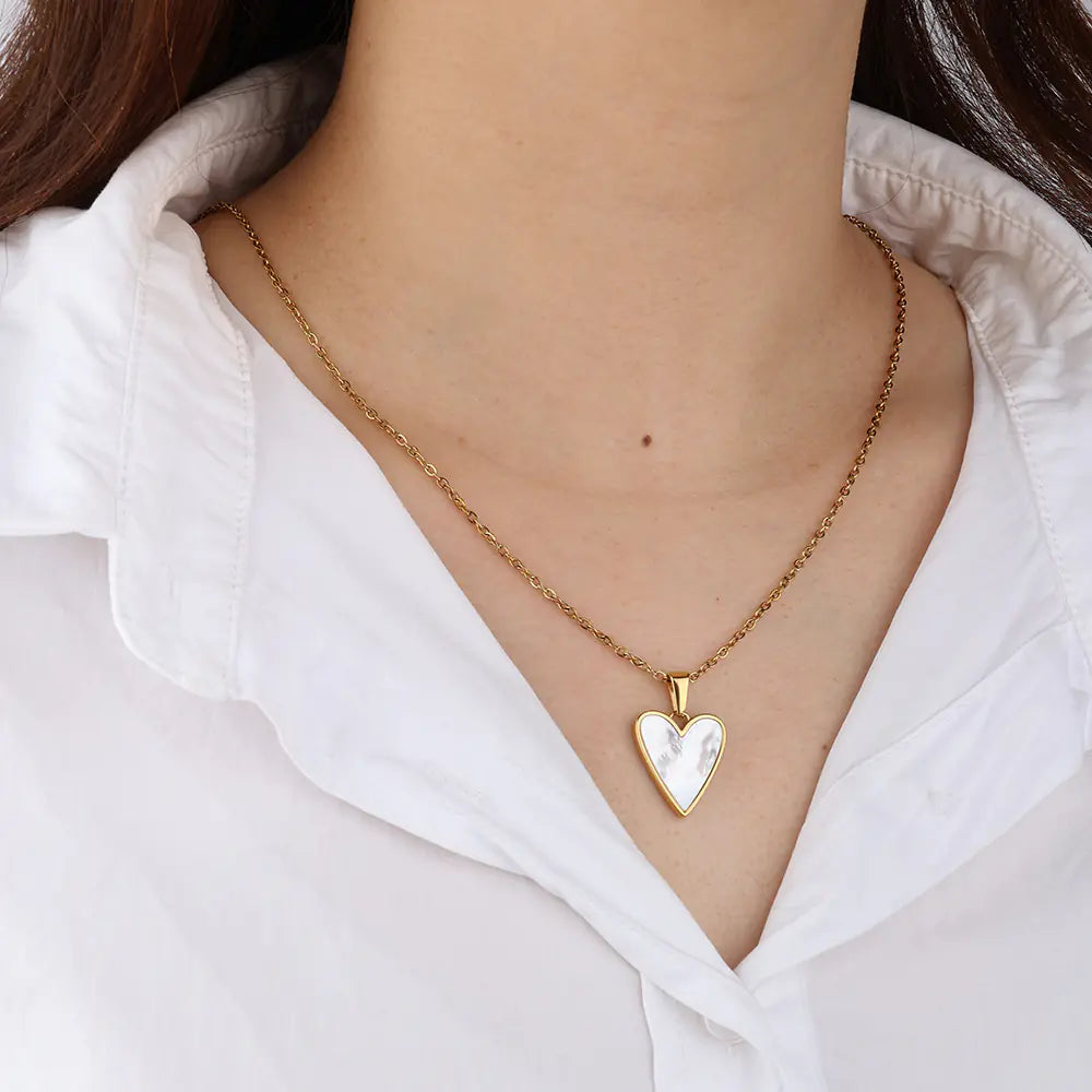 Stainless Steel Waterproof Heart Pendant