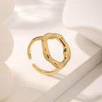 Stainless Steel Hollow Irregular Ring