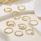 925 Sterling Silver Cross CZ Gold Plated Color Ring