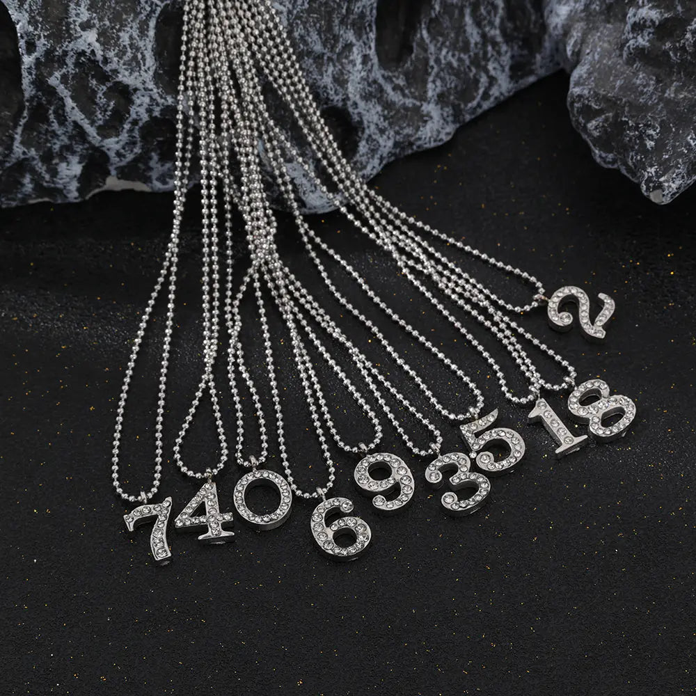 Stainless Steel Number Necklace Group Supplier
