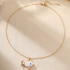 Hot-selling Brass Fish Pendant Necklace