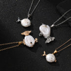 Hot-selling Brass Fish Pendant Necklace