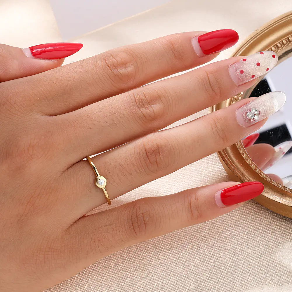 White Zircon 925 Sterling Silver Fashion Ring