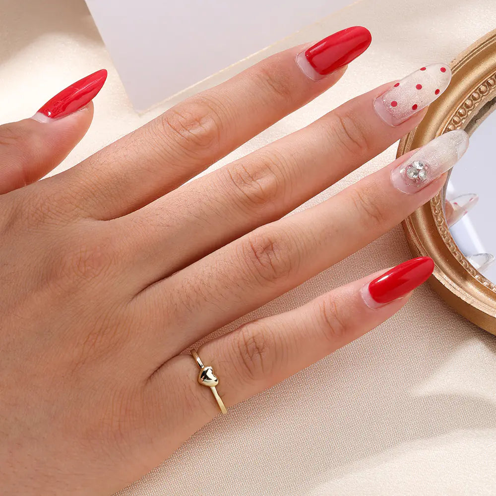 Luxury Adjustable 925 Sterling Silver Cute Heart Ring