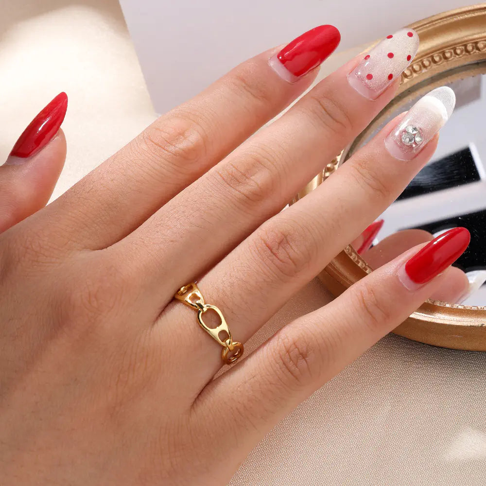 925 Sterling Silver Adjustable Simple Fashion Ring