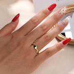 Plain S925 Sterling Silver Twisted Open Ring