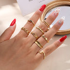 S925 Silver Simple Adjustable Irregular Ring