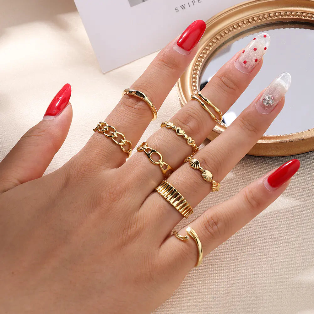 S925 Silver Simple Adjustable Irregular Ring