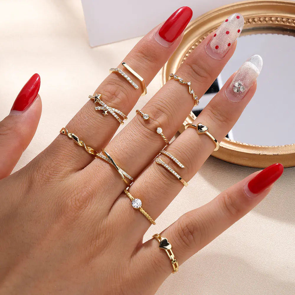 Snake Design 925 Sterling Silver CZ 18K Gold Ring