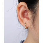 Hot Brass Cross Design Stud Earrings