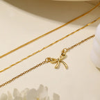 Hot 925 Silver Butterfly Triple Layer Necklace Set