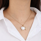 Hot-selling Brass Fish Pendant Necklace